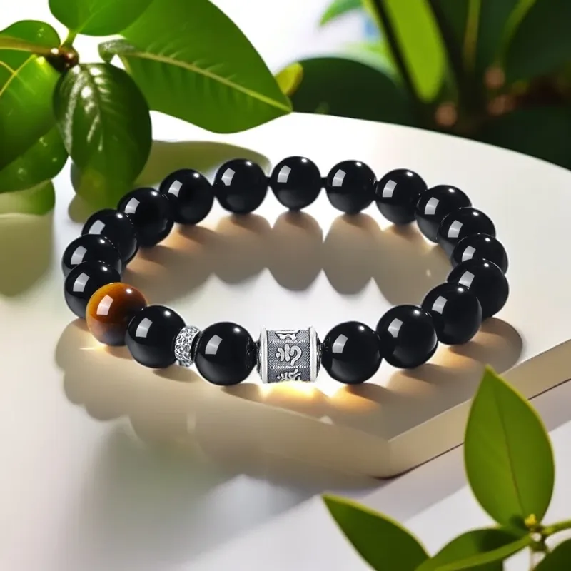 ZHOUDIWANG Ebony Bracelets Unisex-2