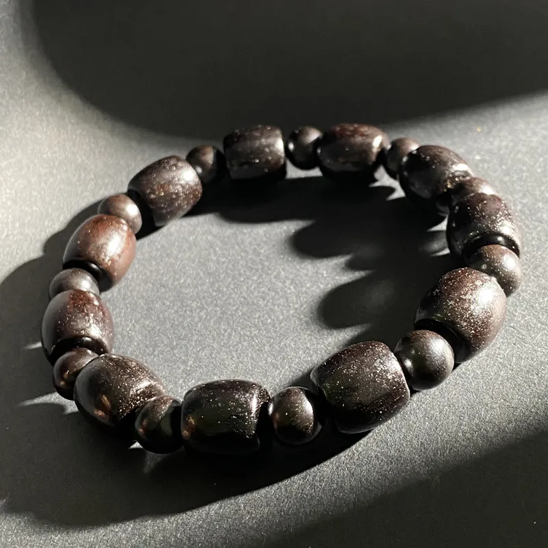 ZHOUDIWANG African Blackwood Wooden Bracelets Unisex-1