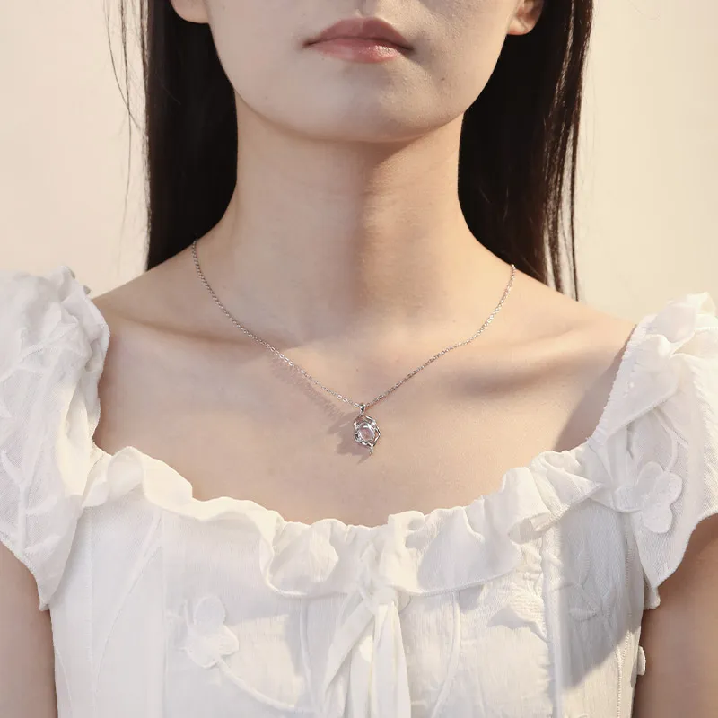Treasure Love S999 Fine Silver Necklaces Women's-4