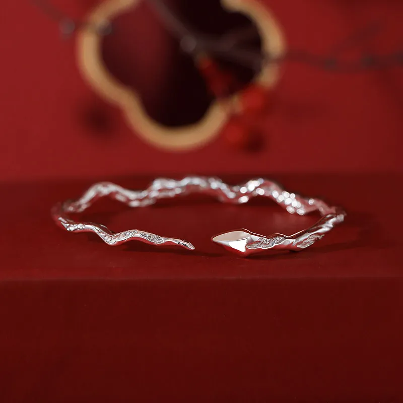 Treasure Love S999 Fine Silver Bangles Women's Women's Women's-3
