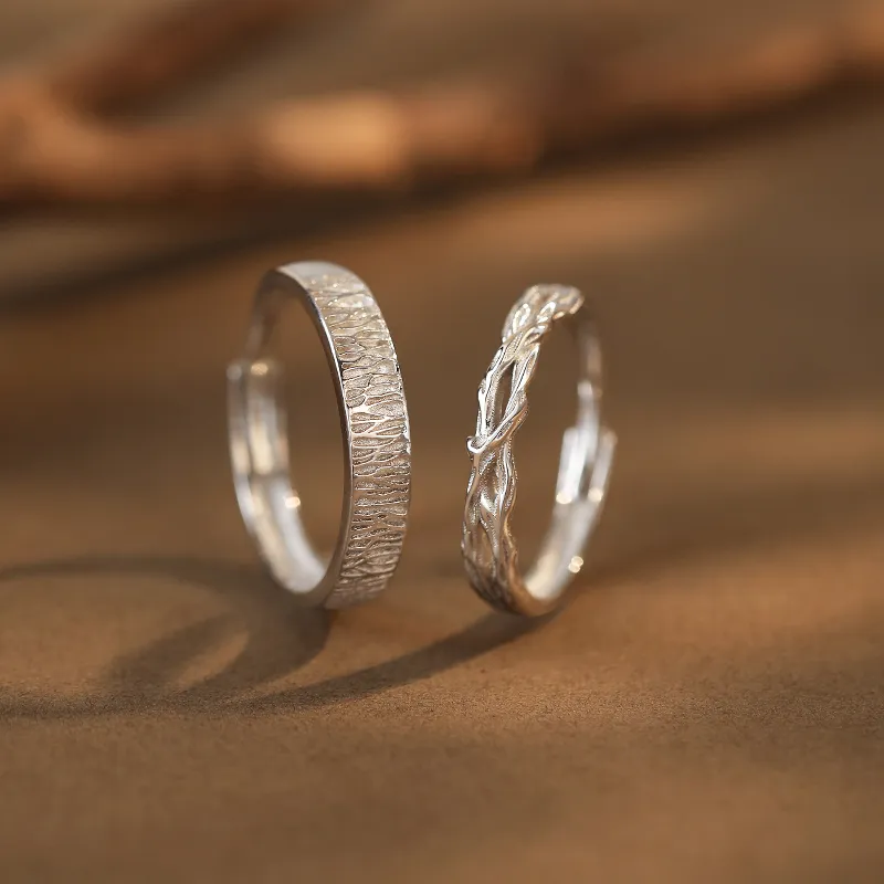 Treasure Love S999 Fine Silver Rings Unisex-1