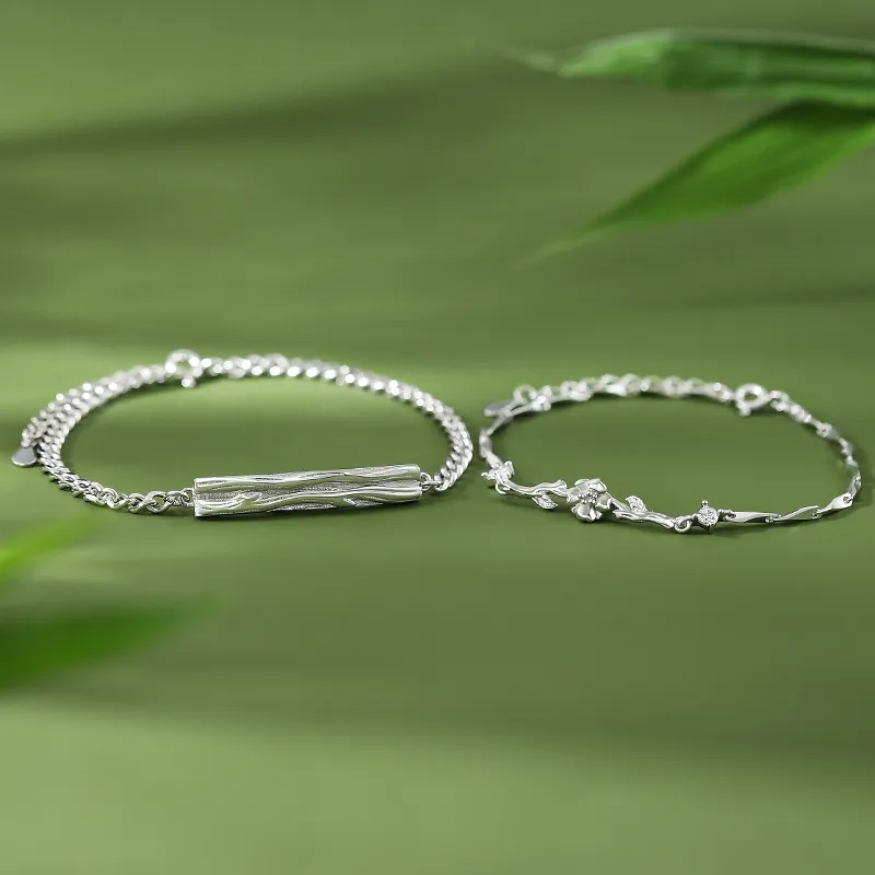Treasure Love S925 Silver Bracelets Unisex-1
