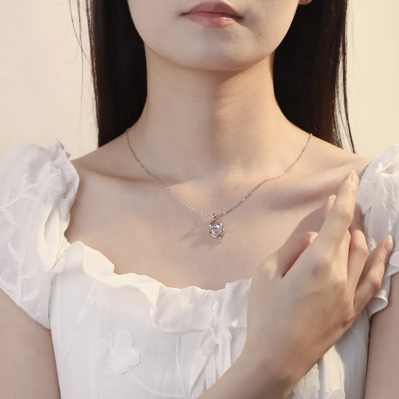 Treasure Love S999 Fine Silver Necklaces Women's-5