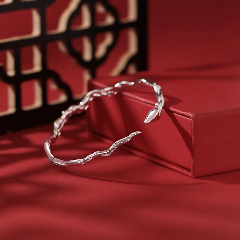 Treasure Love S999 Fine Silver Bangles Women's Women's Women's-1