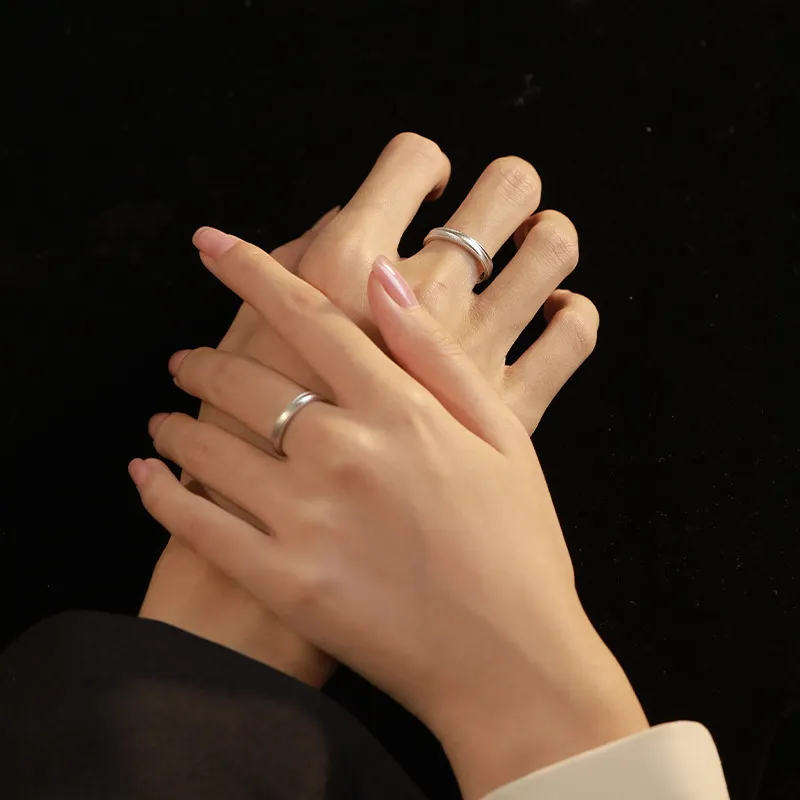 Treasure Love S999 Fine Silver Rings Unisex-5