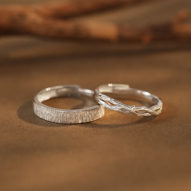 Treasure Love S999 Fine Silver Rings Unisex-2