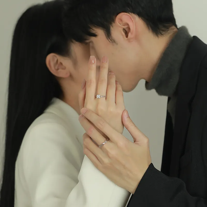 Treasure Love S999 Fine Silver Rings Unisex-4