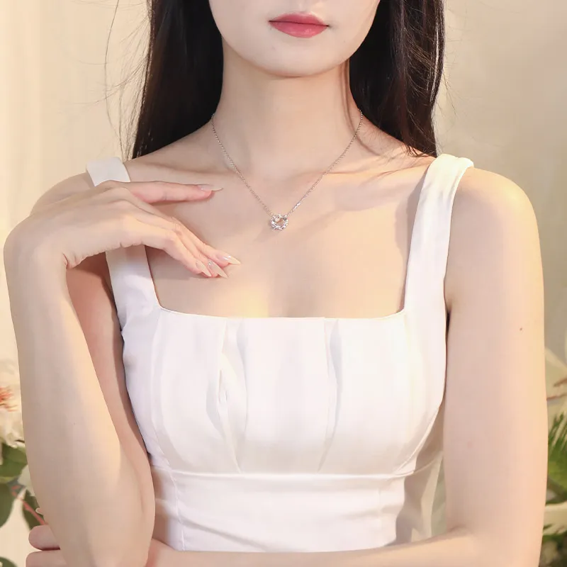 Treasure Love S925 Silver Necklaces Women's-5