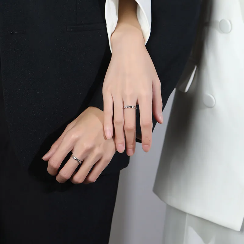 Treasure Love S999 Fine Silver Rings Unisex-4