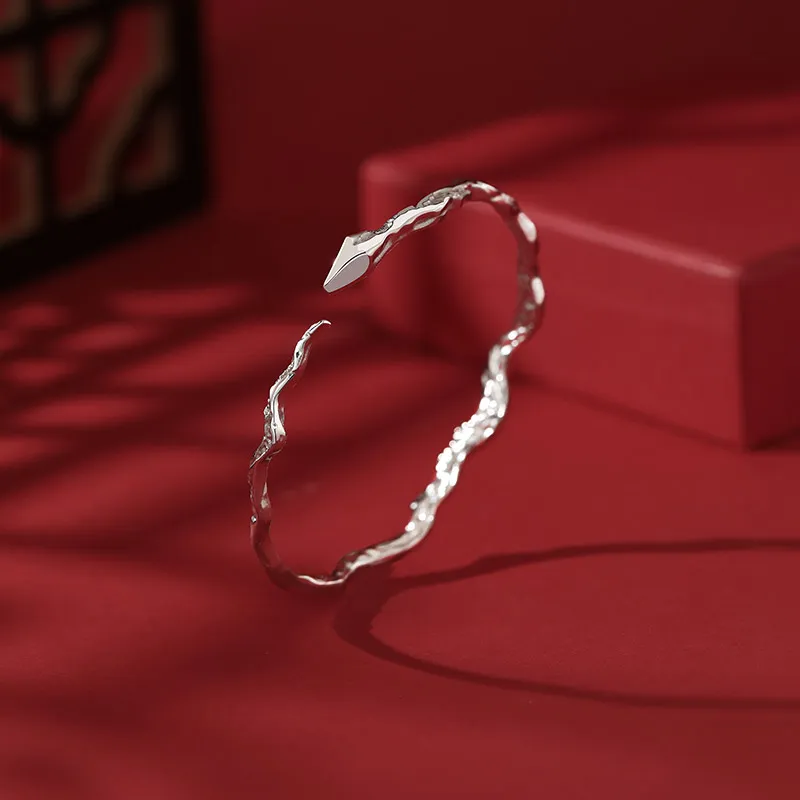 Treasure Love S999 Fine Silver Bangles Women's Women's Women's-2