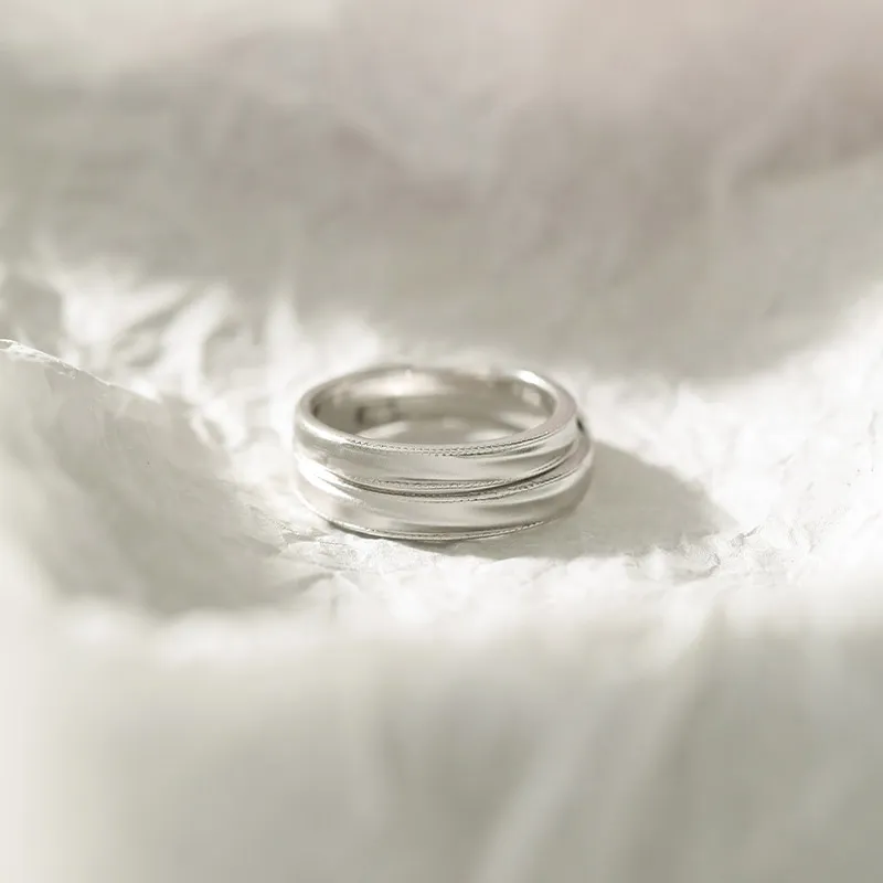 Treasure Love S999 Fine Silver Rings Unisex-2