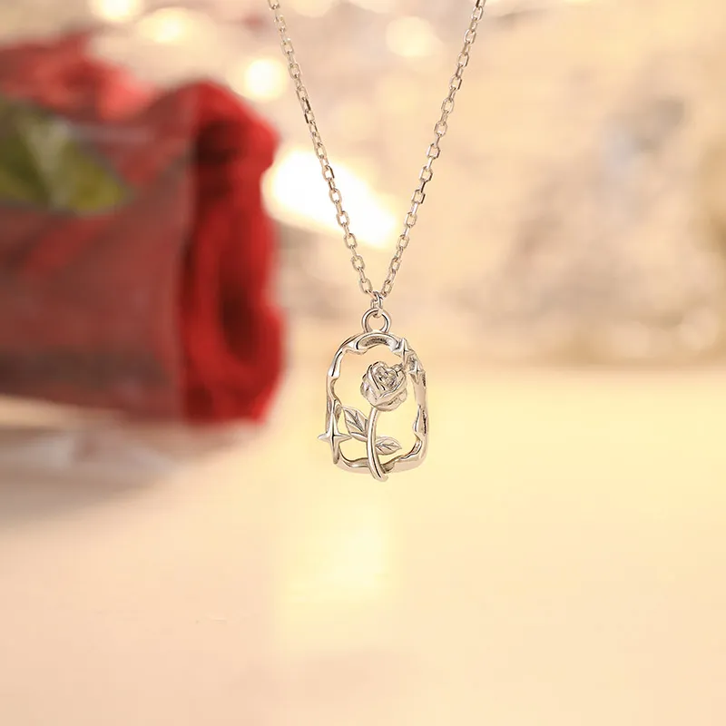 Treasure Love 925 Sterling Silver Necklaces Women's-3