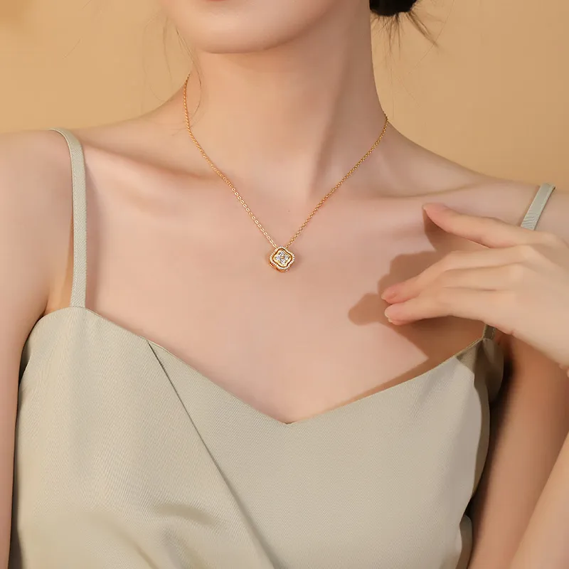 Treasure Love S925 Silver Necklaces Women's-5