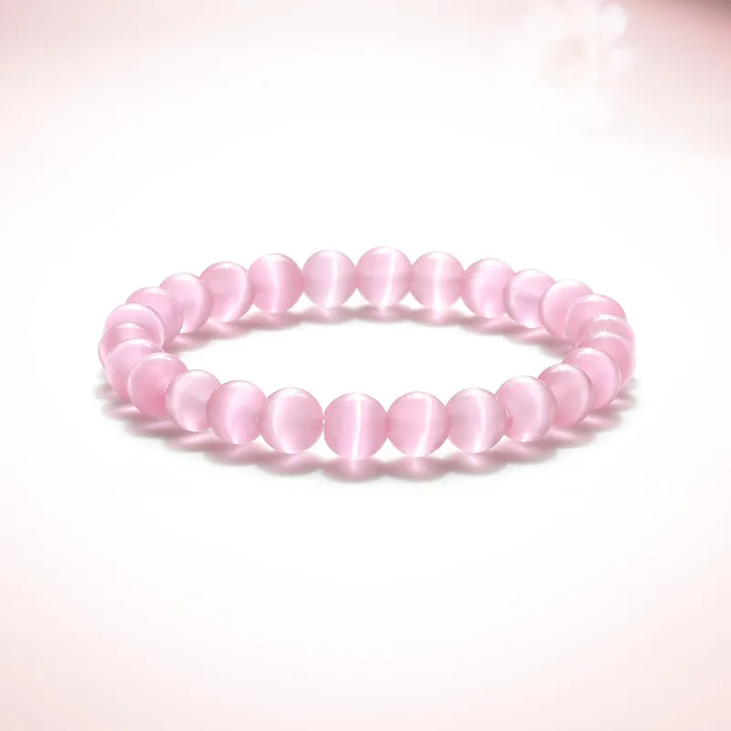 WINGSTOP Glass Cat Eye Bracelets Unisex-1