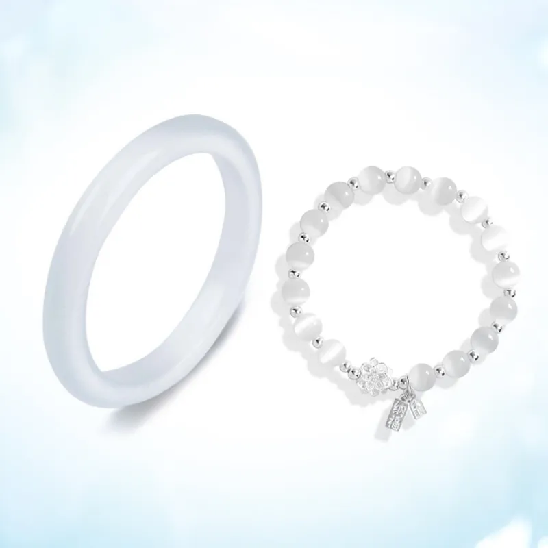WINGSTOP Glass Cat Eye Bangles Women's-2