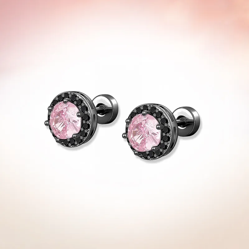 WINGSTOP Zircon Stud Earrings Women's-3