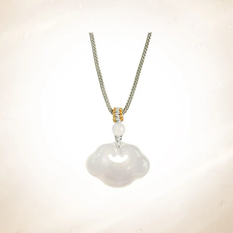 WINGSTOP Chalcedony Jade Necklaces Unisex-1