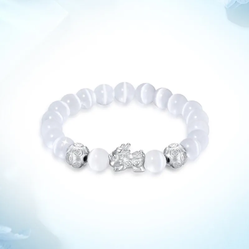 WINGSTOP Glass Cat Eye Bracelets Unisex-1