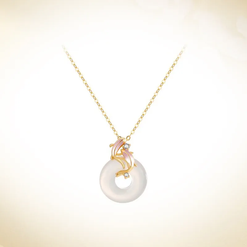 WINGSTOP Chalcedony Jade Necklaces Women's-5