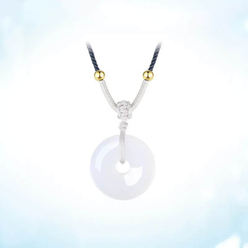 WINGSTOP Chalcedony Jade Necklaces Unisex-1