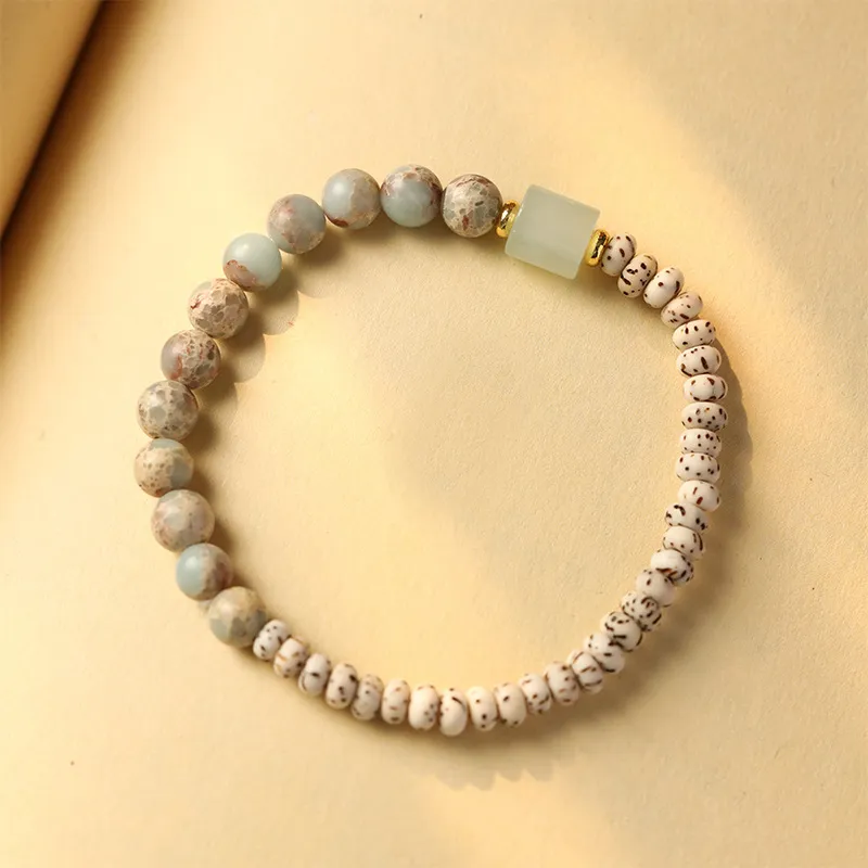 WINGSTOP Star Moon Bodhi Seeds Bracelets Unisex-2