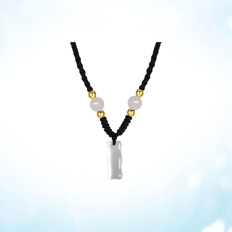 WINGSTOP Chalcedony Jade Necklaces Unisex-1