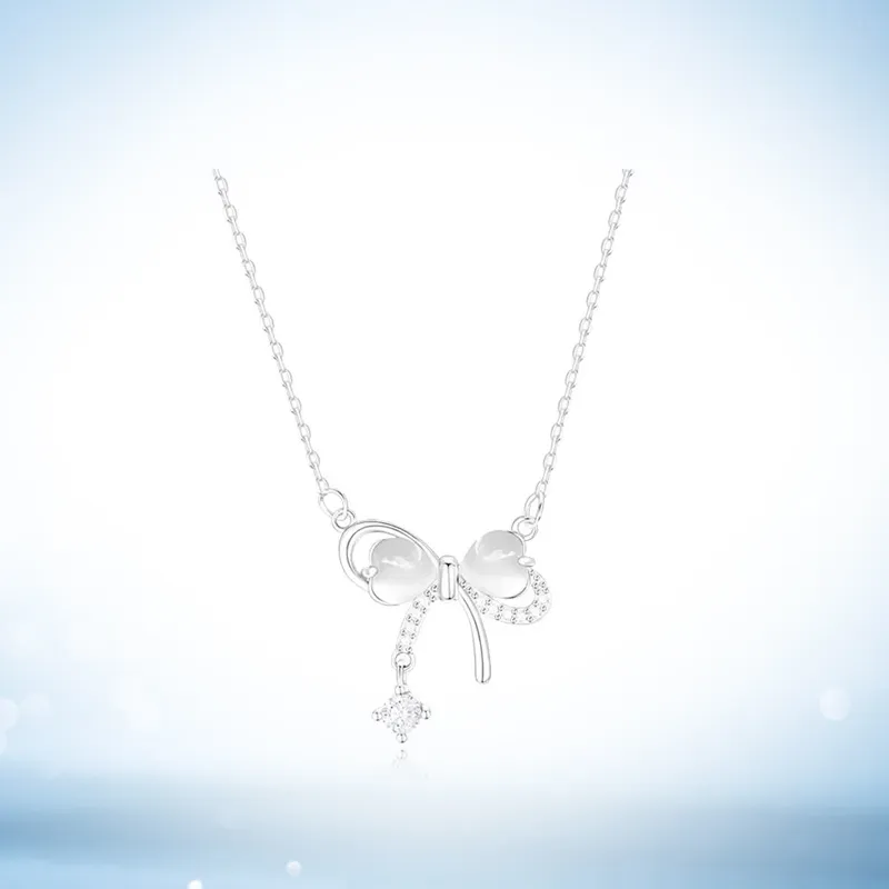 WINGSTOP Glass Cat Eye Jade Necklaces Women's-2