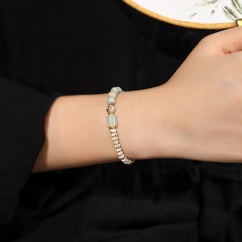 WINGSTOP Star Moon Bodhi Seeds Bracelets Unisex-1