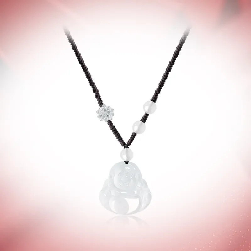 WINGSTOP Chalcedony Jade Necklaces Unisex-2