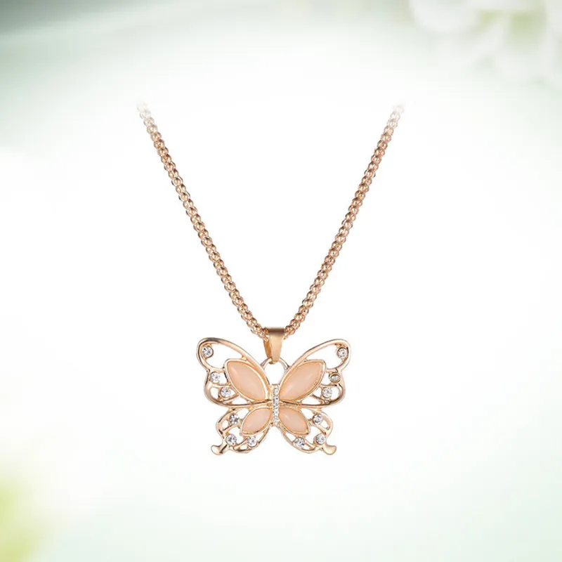 WINGSTOP Glass Cat Eye Jade Necklaces Women's-1