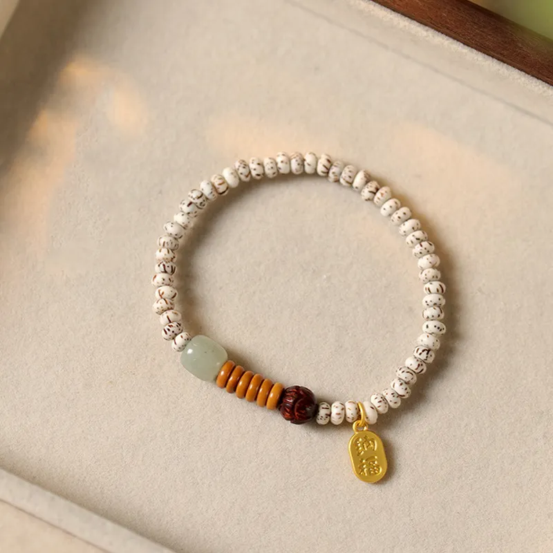 WINGSTOP Star Moon Bodhi Seeds Bracelets Unisex-5