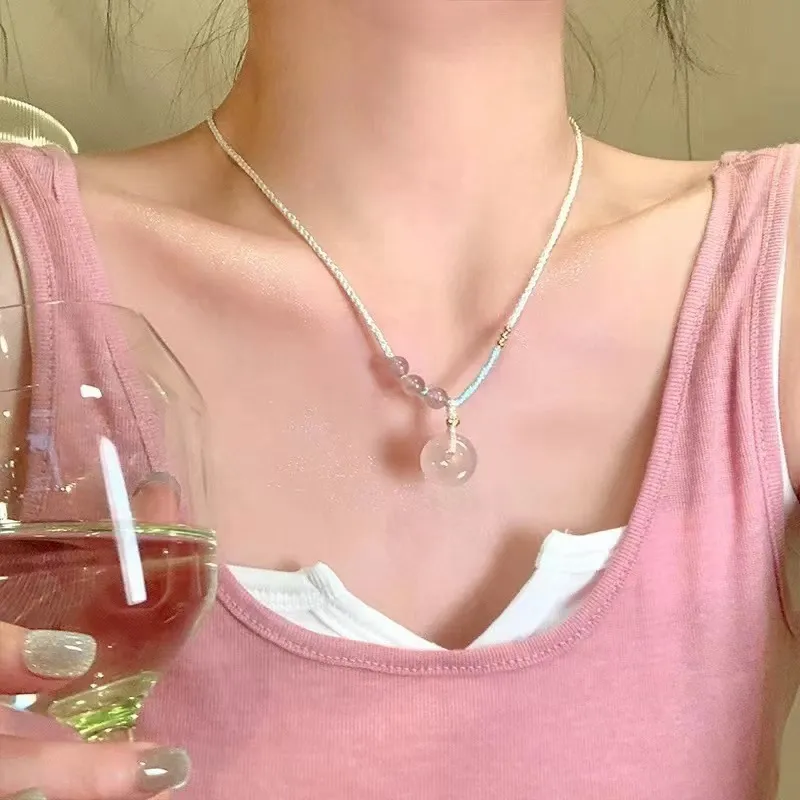 WINGSTOP Chalcedony Jade Necklaces Women's-2