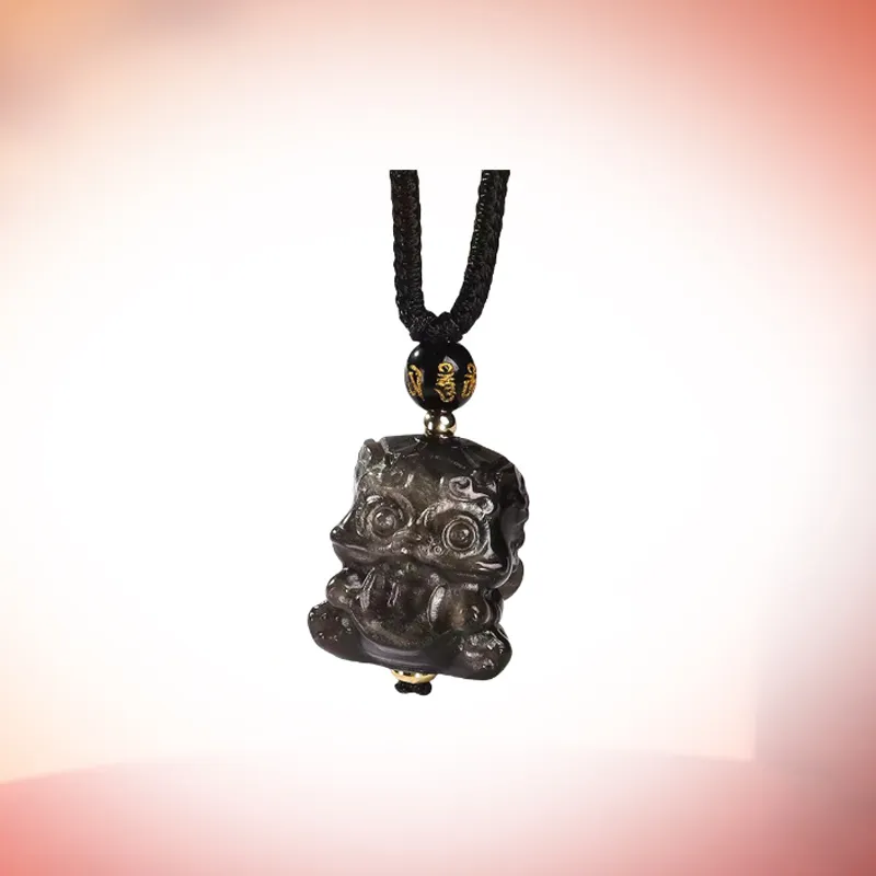 WINGSTOP Obsidian Necklaces Unisex-1