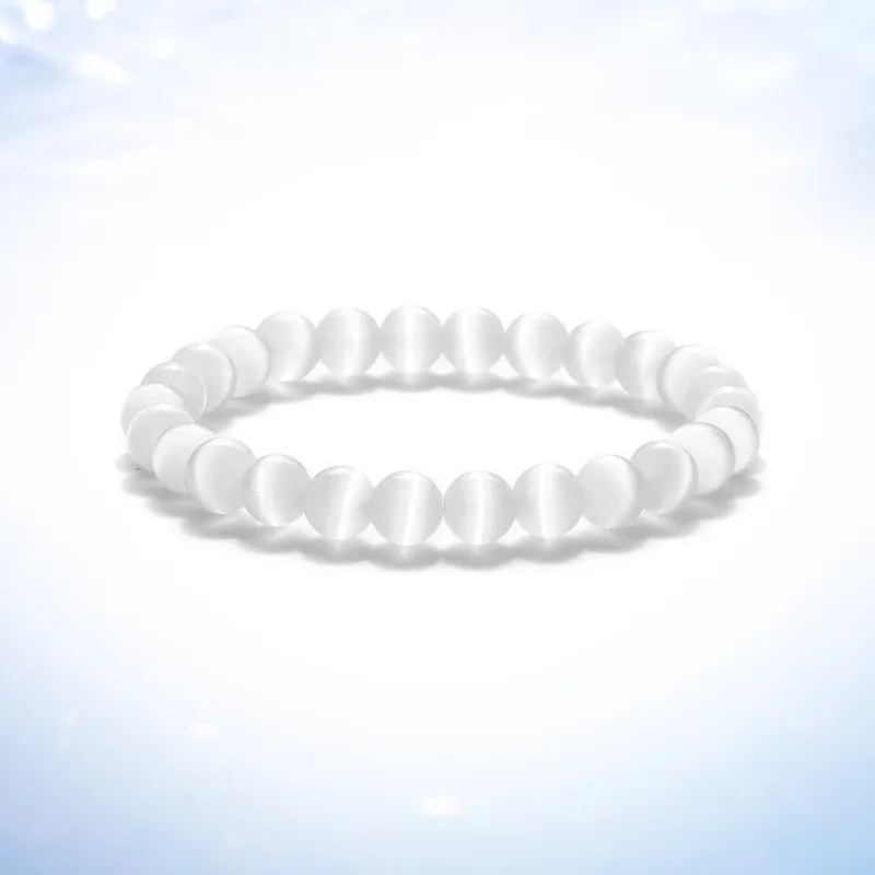 WINGSTOP Glass Cat Eye Bracelets Unisex-3
