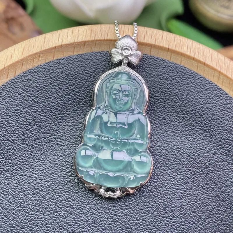 Qihua Jadeite Pendants Women's-3