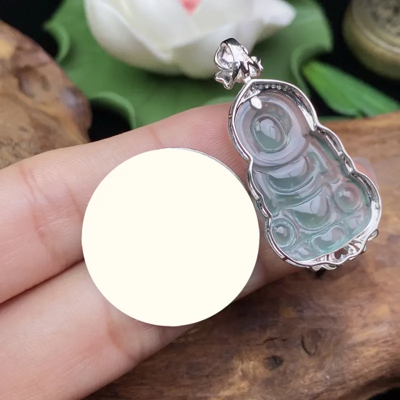 Qihua Jadeite Pendants Women's-4