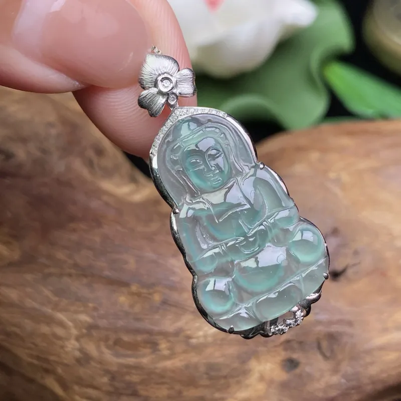Qihua Jadeite Pendants Women's-1