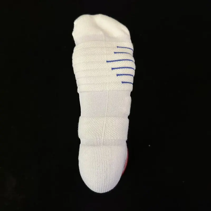 UZPO Basketball Socks Unisex 3 Pack Red Blue Stripes-1