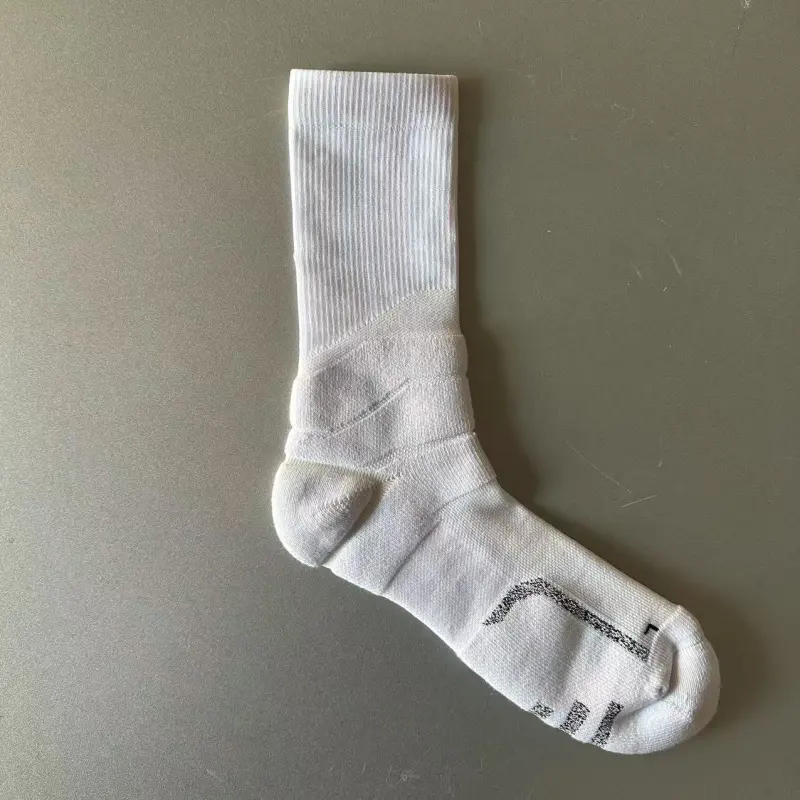 UZPO Basketball Socks Unisex 1 Pack White-1