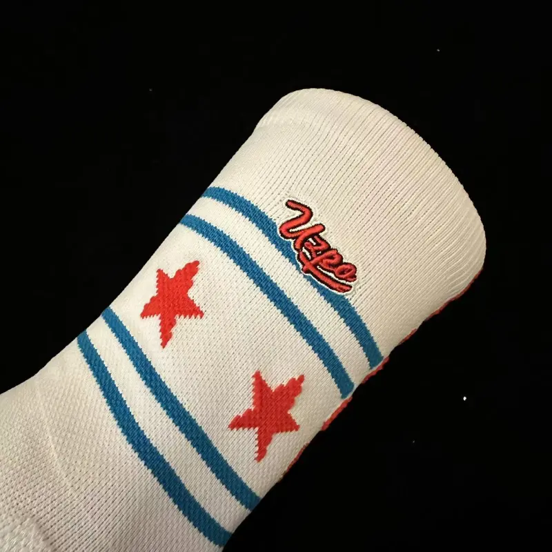 UZPO Basketball Socks Unisex 3 Pack Bull White-2