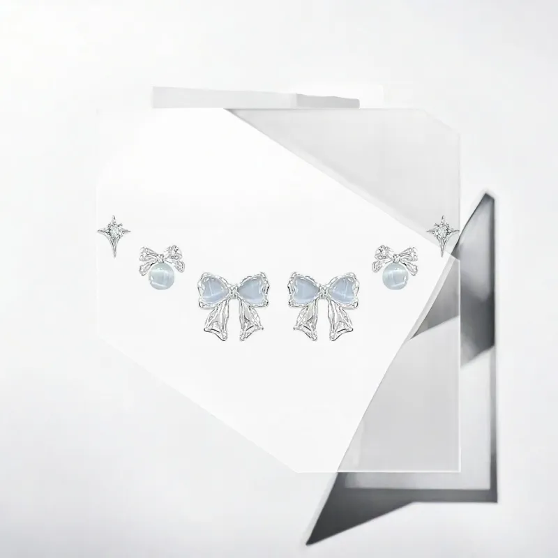 May10th S925 Silver Stud Stud Earrings Women's-4