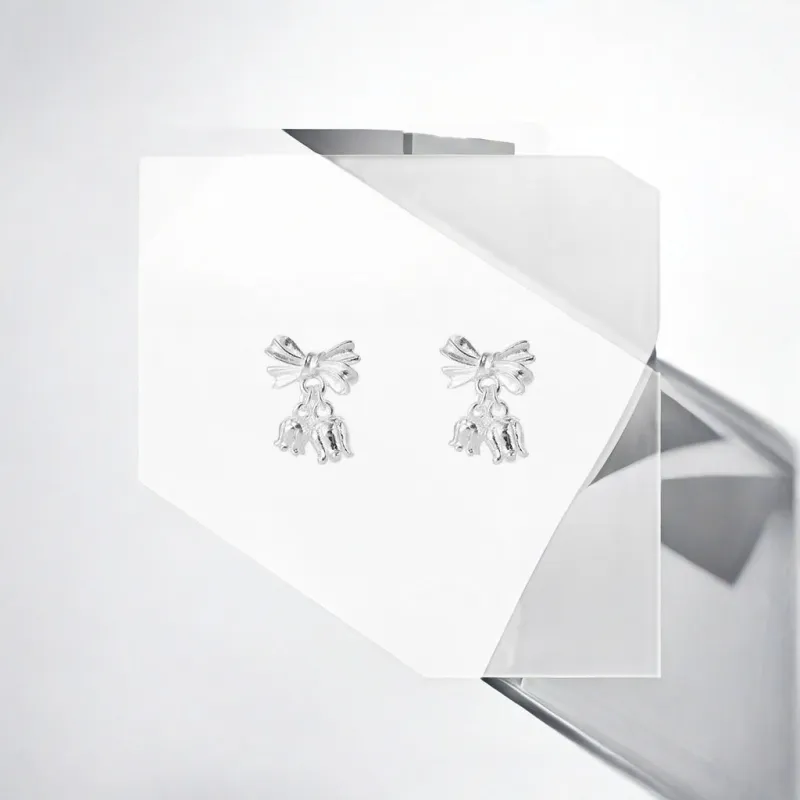 May10th S925 Silver Stud Stud Earrings Women's-2