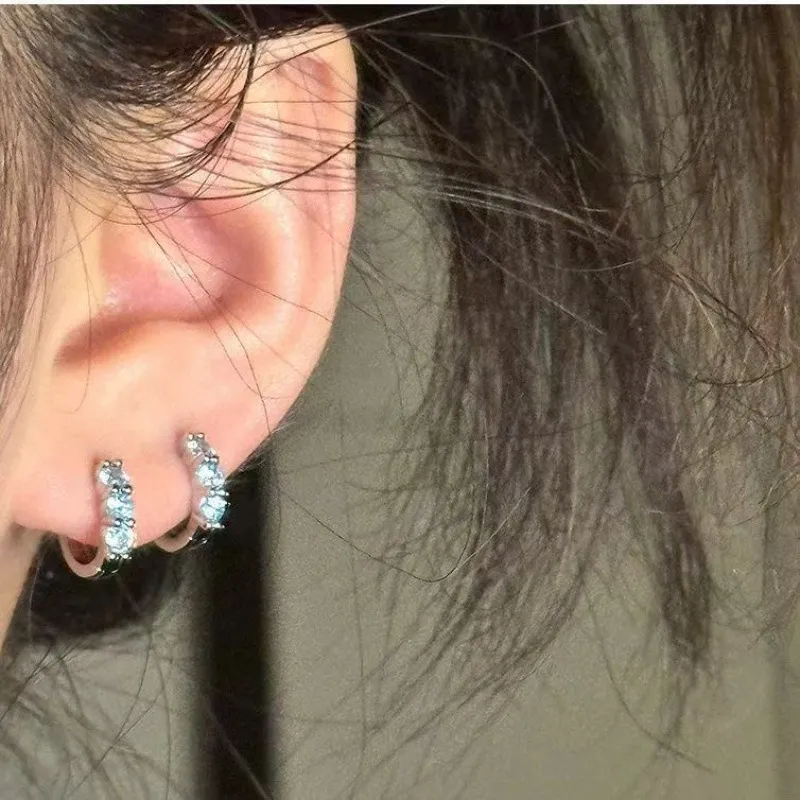 May10th S925 Silver Stud Earrings Women's-1