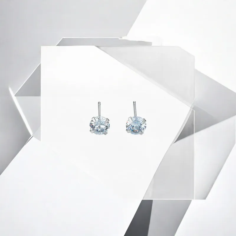 May10th S925 Silver Stud Stud Earrings Women's-3