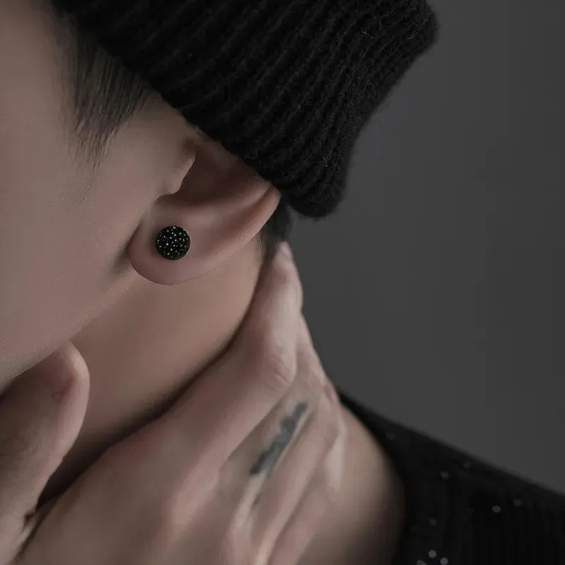 May10th Zircon Clip On Earrings Men's-1