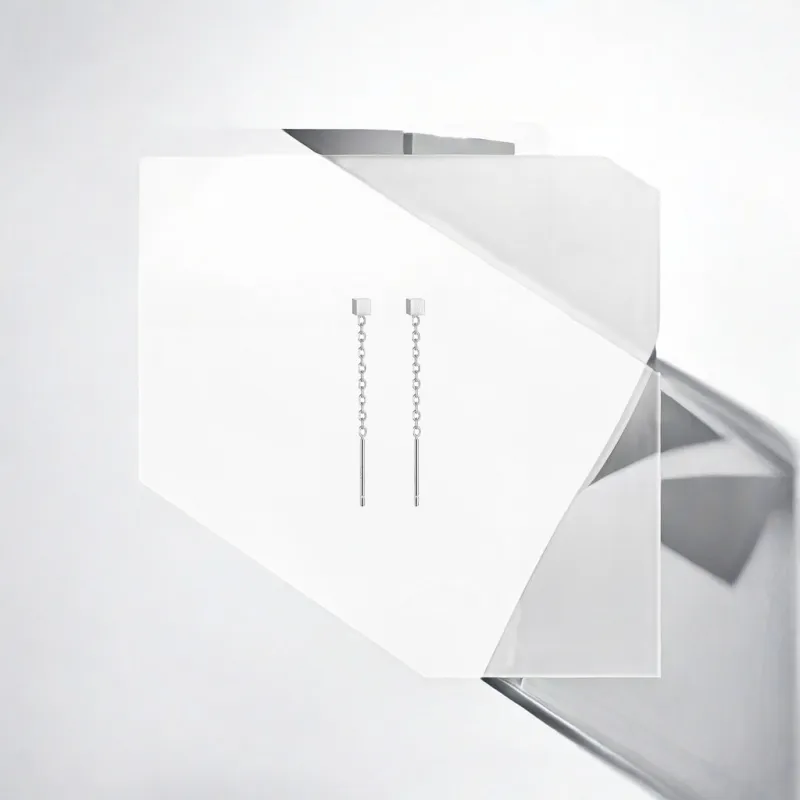 May10th S925 Silver Drop Earrings Women's Silver-2