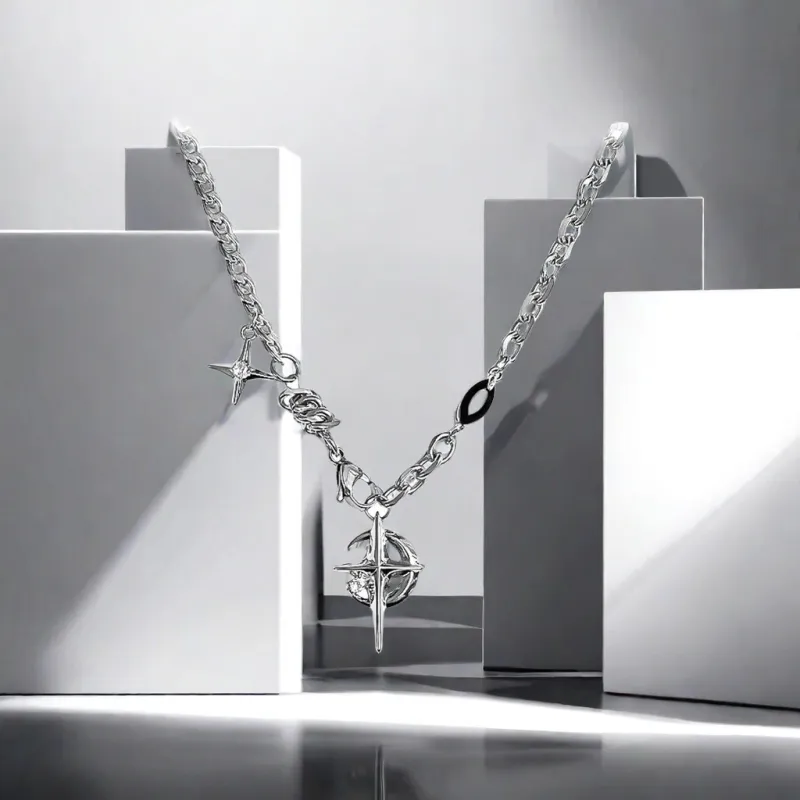 May10th Titanium Steel Necklaces Men's-3