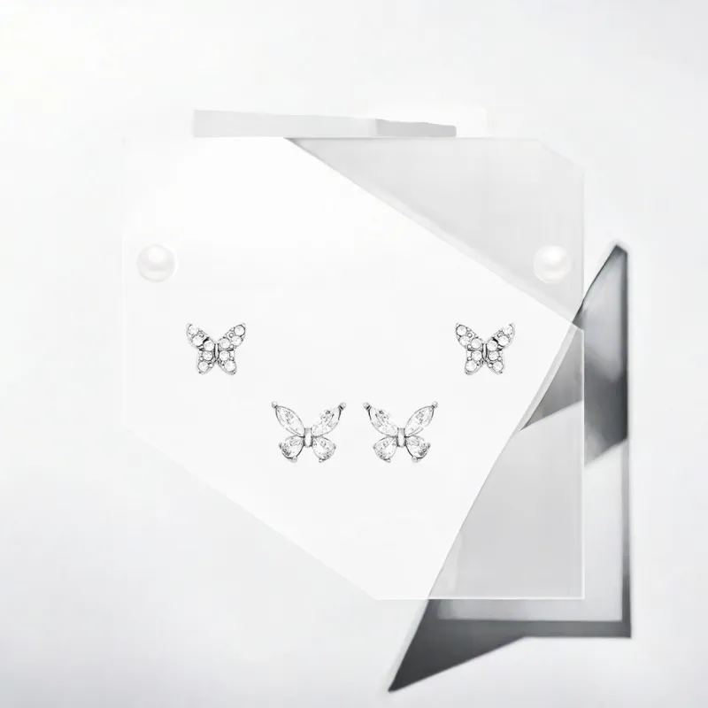 May10th S925 Silver Stud Stud Earrings Women's-14