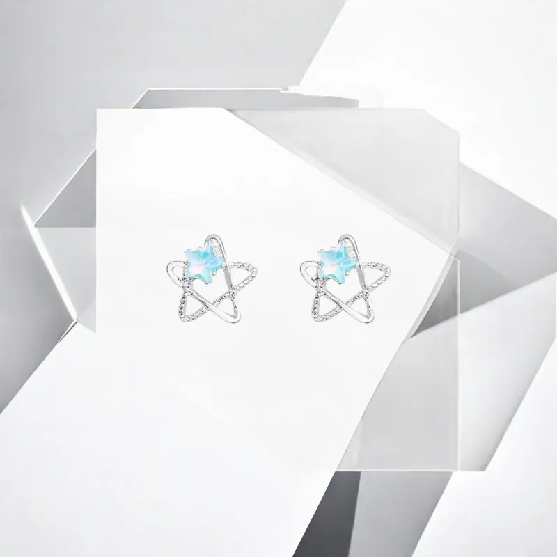 May10th S25 Sterling Silver Stud Stud Earrings Women's-3
