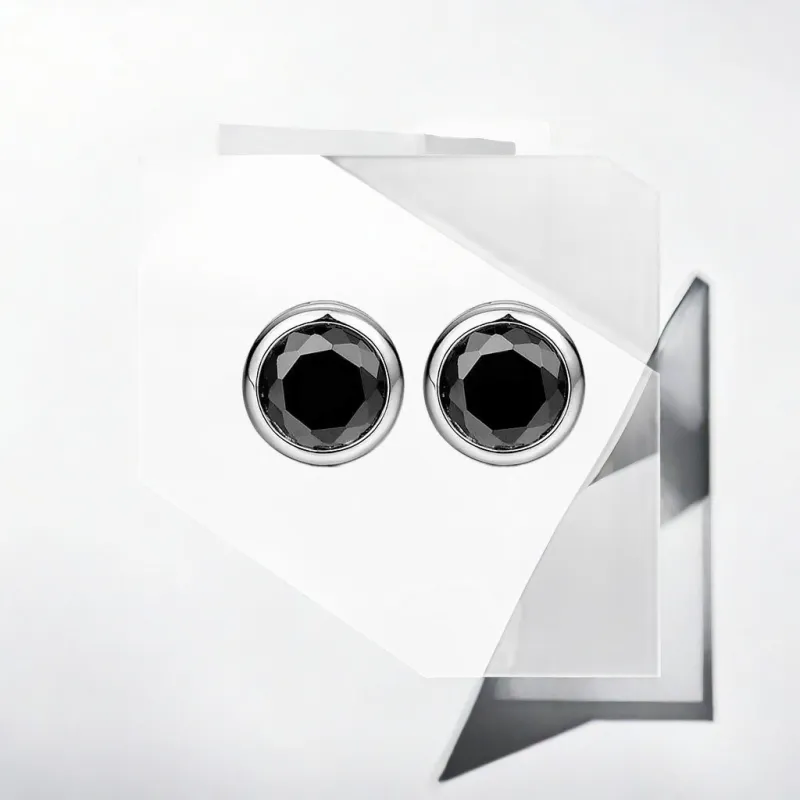 May10th Zircon Clip On Earrings Men's-4